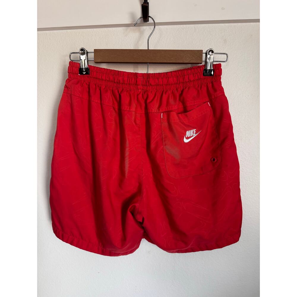Nike Men's Swim Trunks Size small Coral Red Orange w/ Liner‎